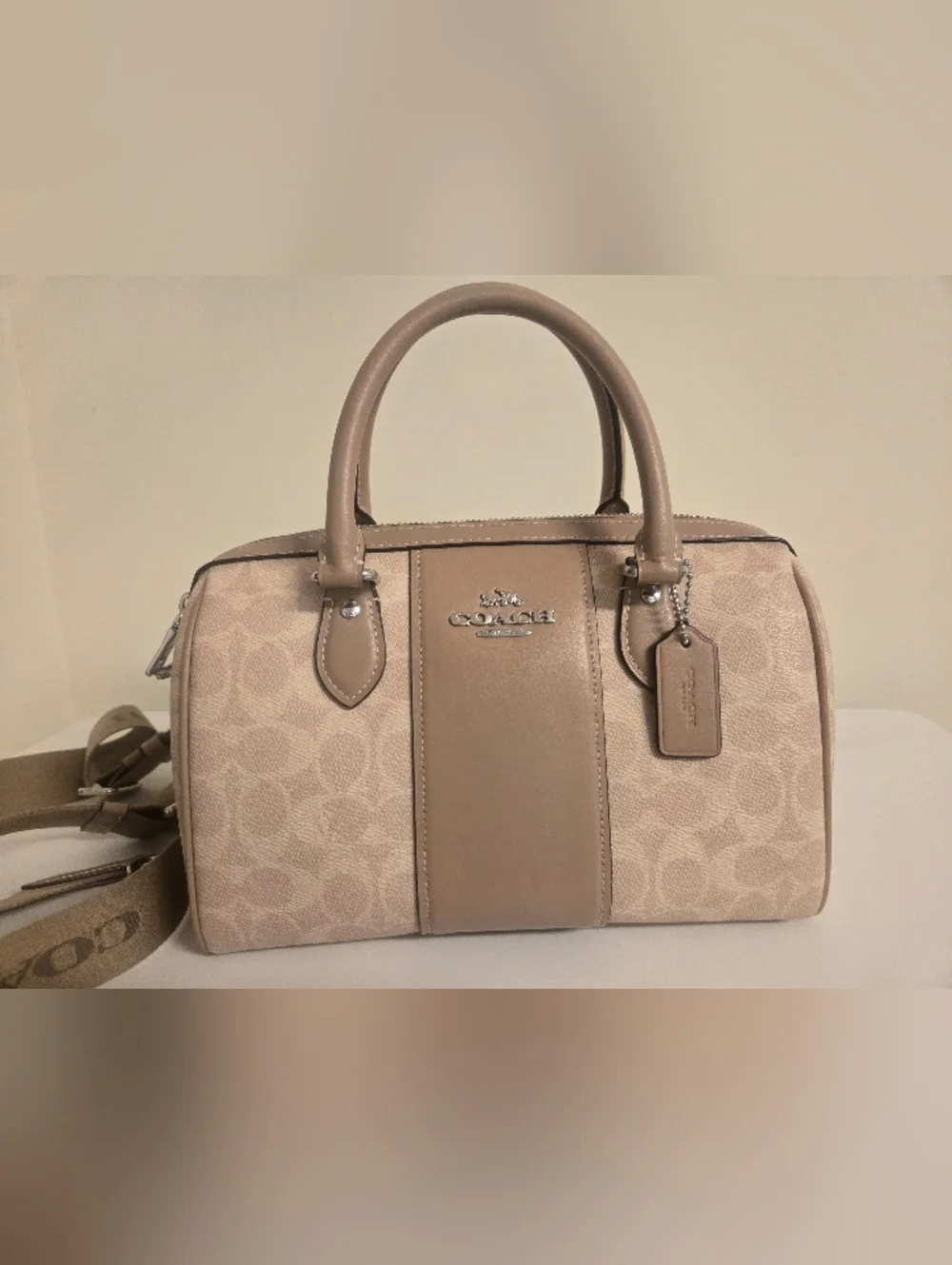 Coach Signature Medium Rowan Satchel Taipe Colorblock - Picture 2 of 16